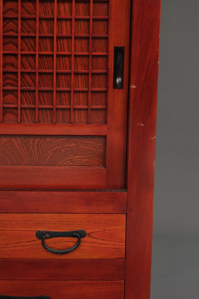 商店展示柜 - 木, 金属、欅木（日本榉木）、铁、ヒノキ杉木、铁 - 日本 - 明治晚期/大正时期（20世纪前四分之一） #2.1