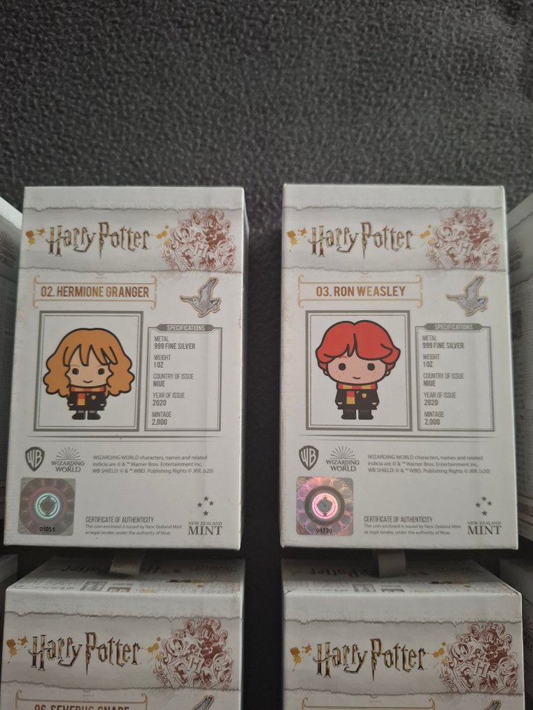 Niue. 2 Dollars 2020/2021 chibi coins, Alle münzen im perfekten Zustand, 8 x 1 Oz #3.2