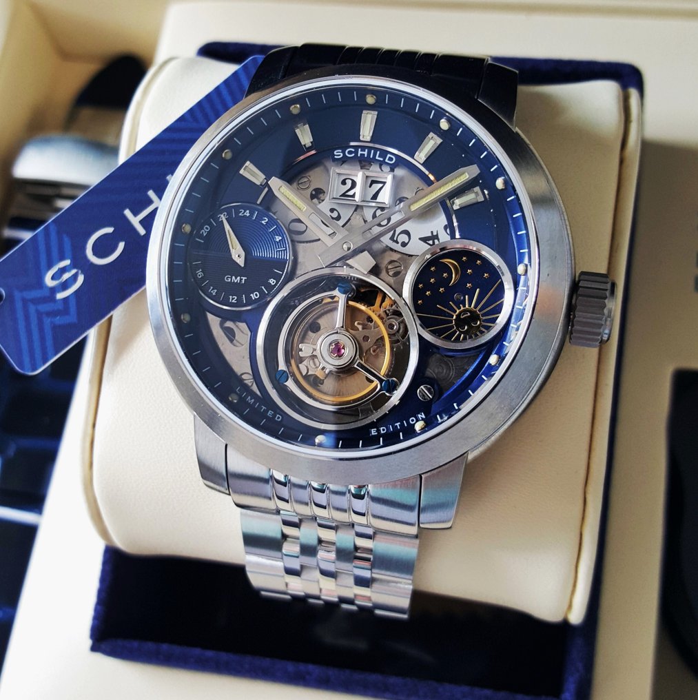 Schild - TOURBILLON - GMT - Moon - Limited Edition * 1 - 16 * - Double Date - New - Mænd - 2025 #1.0