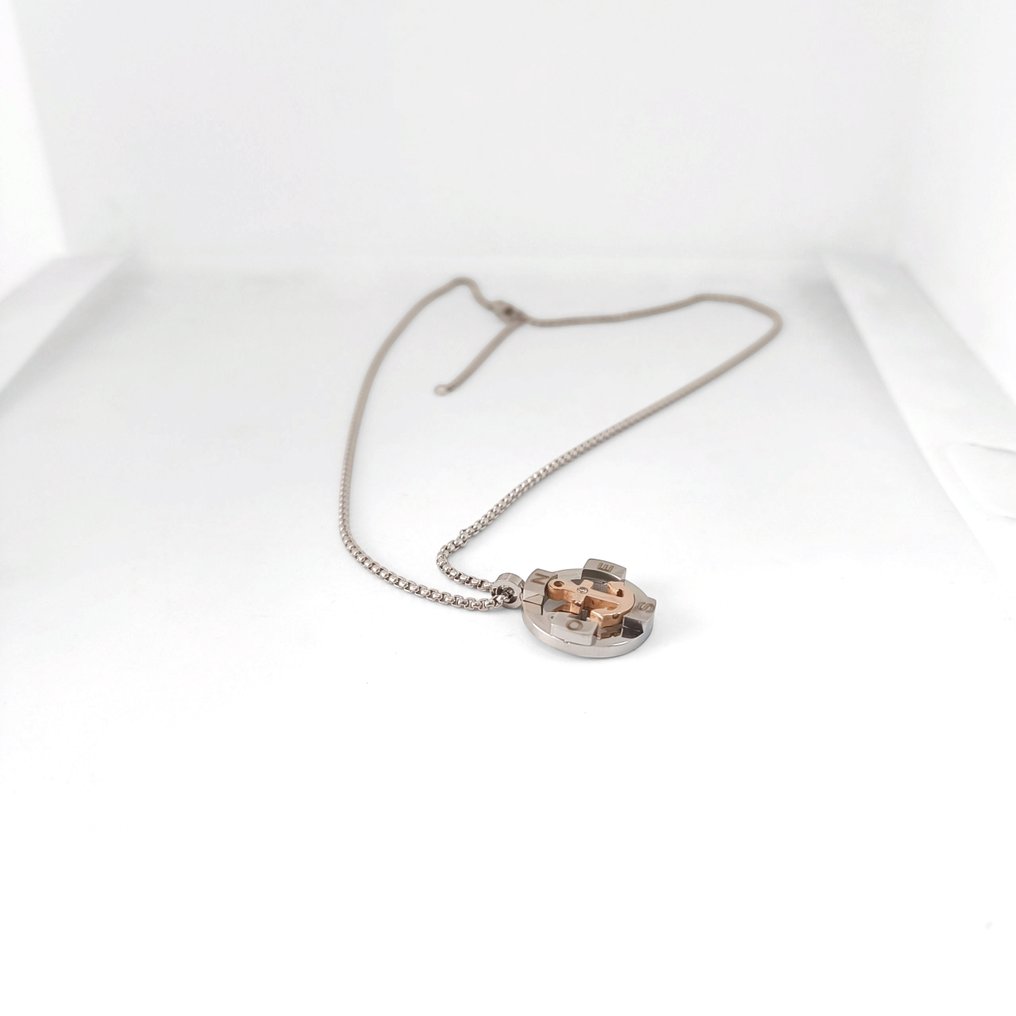 钻石 - 18K包金 - 钢, 玫瑰金 - 项链 - 意大利制造的手工艺品 #3.2