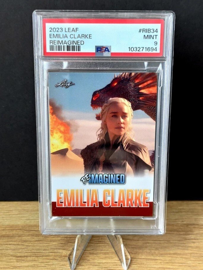 2023 Leaf Reimagined RIB34 Emilia Clarke /338 Game Of Thrones - PSA 9 - 1 Graded card #2.1
