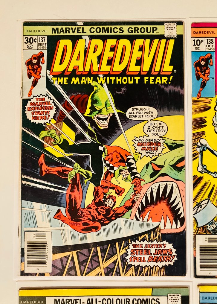 Daredevil #137/145 - 1st app of Smasher / 3rd app of Bullseye - 9 Comic - First edition - 1976/1977 #1.0