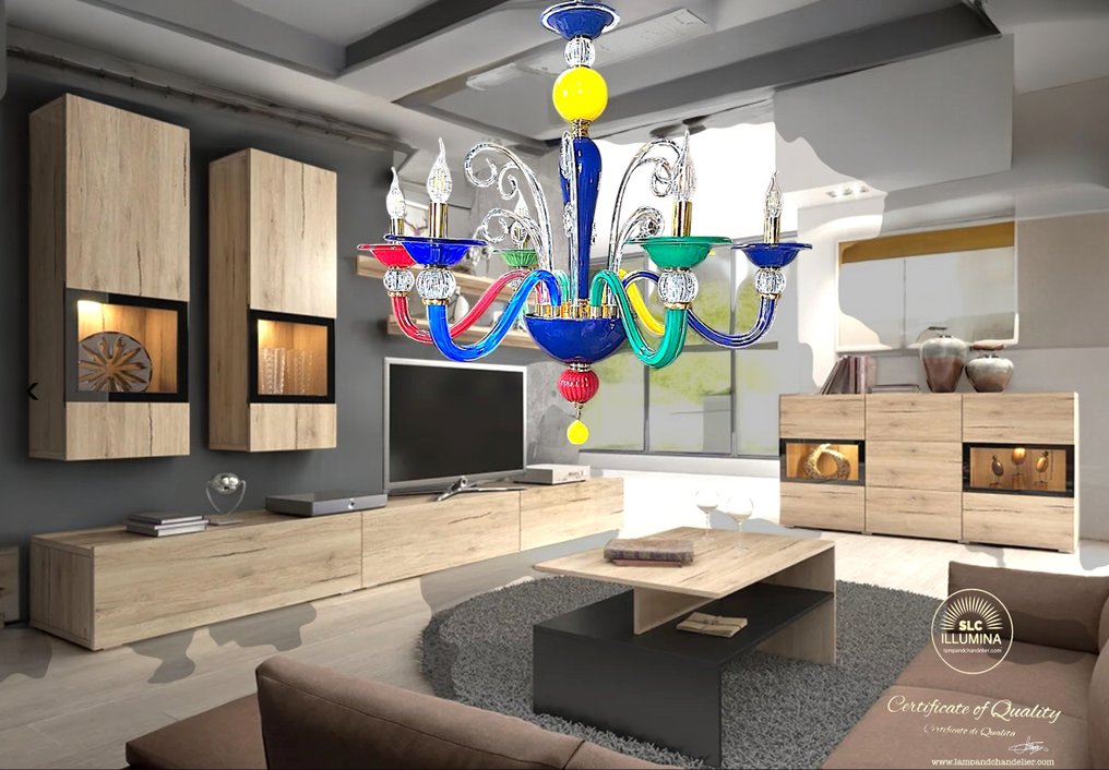 SLC Illumina - MG - Kronleuchter - Kristall - Kronleuchter Kolors 6L #1.0