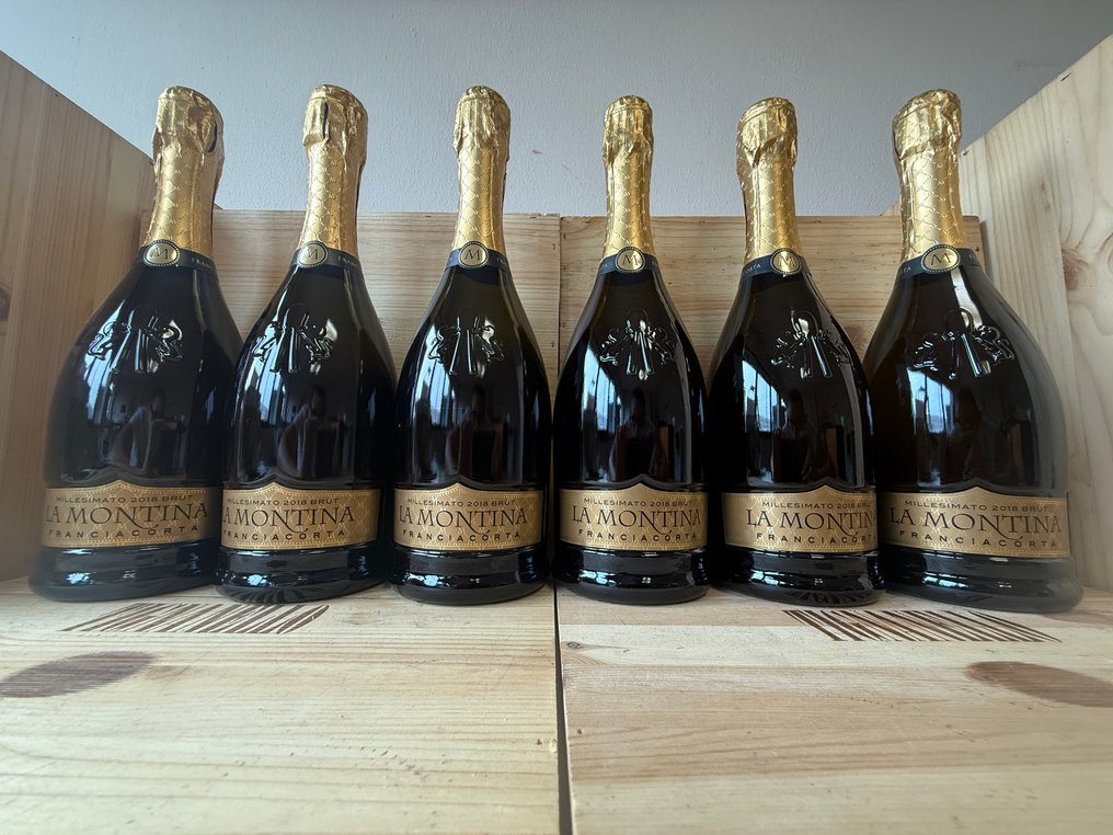 2018 La Montina, Franciacorta Brut Millesimato Docg - Franciacorta DOCG - 6 Sticlă (0.75L) #1.0