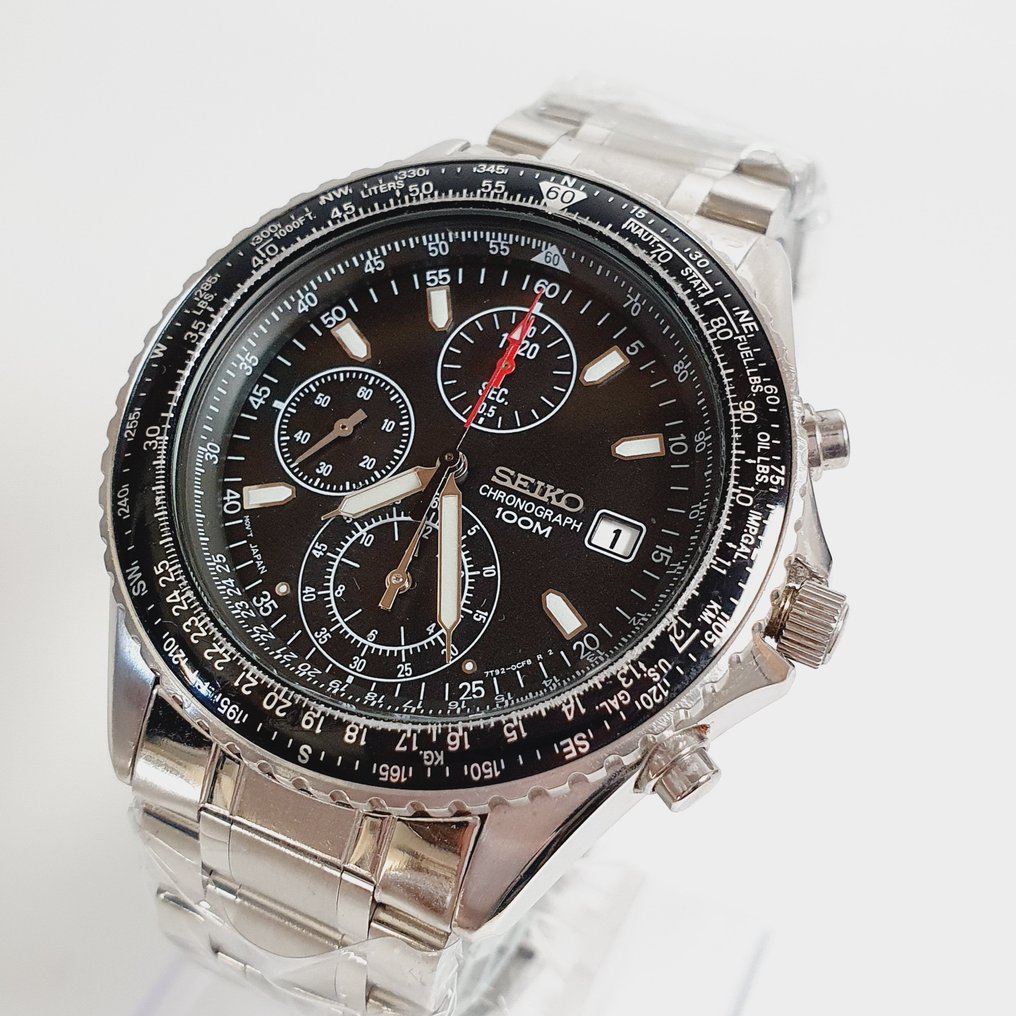 Seiko - Pilot Chronograph - No reserve price - 7T92-0CF0 - Men - 2010-2020 #3.2
