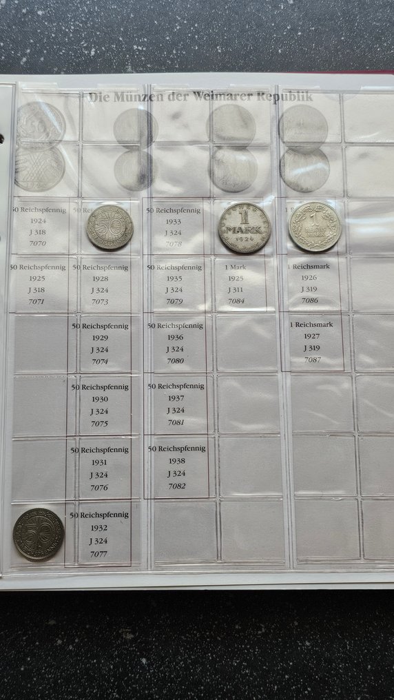 Germania. Collection of 150+ coins, incl. silver various metals and denominations 1917/1939 + thematic Album #3.2