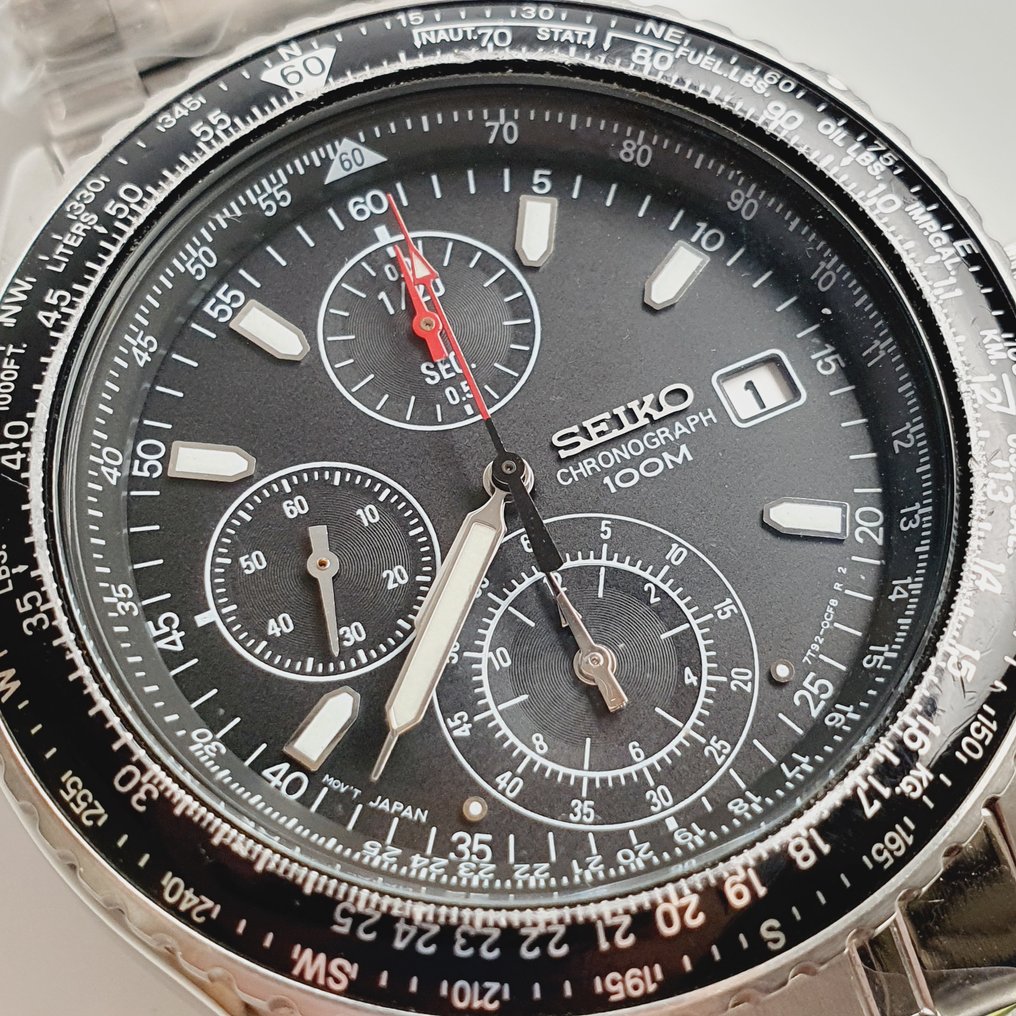 Seiko - Pilot Chronograph - No reserve price - 7T92-0CF0 - Men - 2010-2020 #2.1