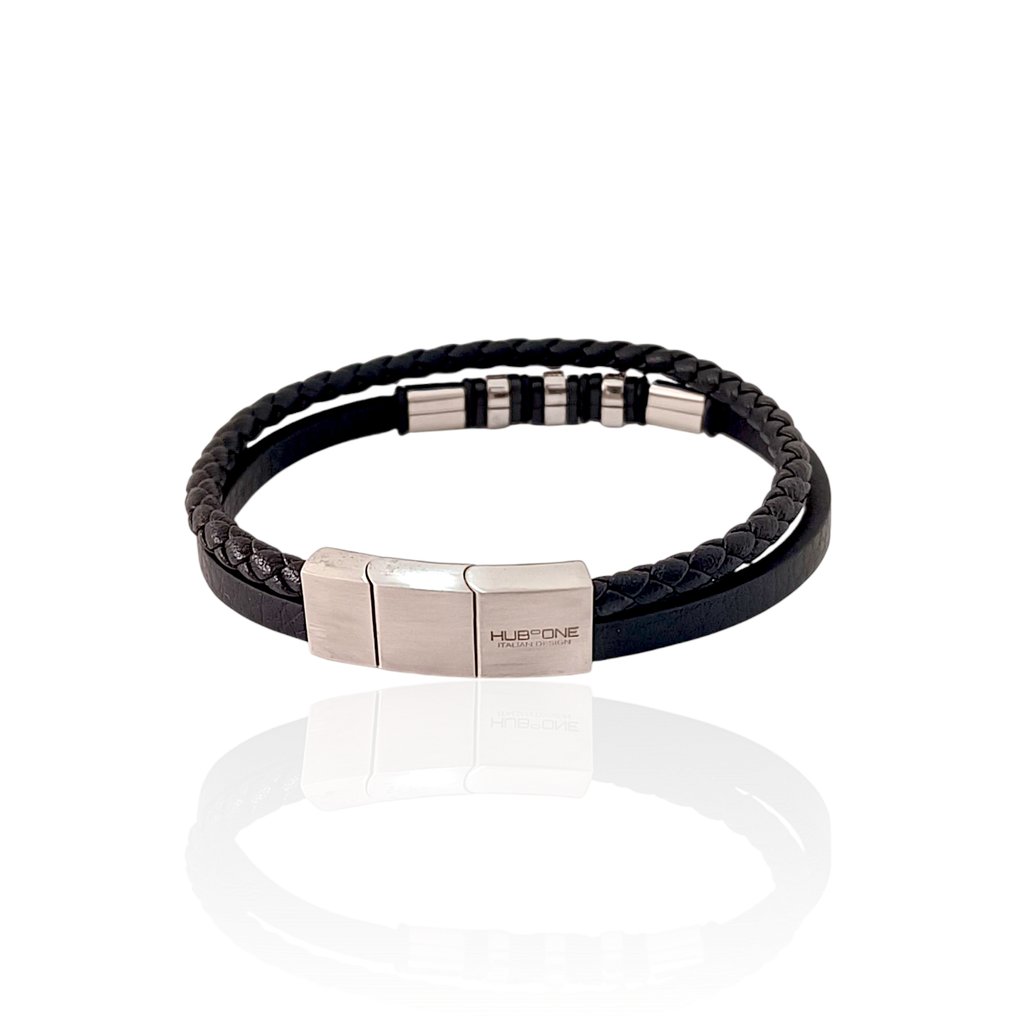 18K包金 - 基础手链,采用外科级不锈钢, 玫瑰金 - 手镯 - Manifattura Italiana #2.1