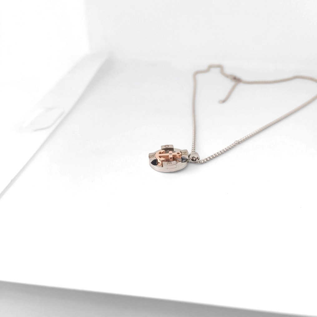 钻石 - 18K包金 - 钢, 玫瑰金 - 项链 - 意大利制造的手工艺品 #2.1