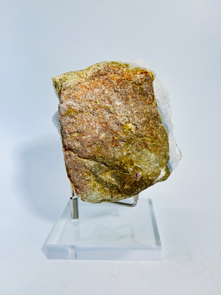 Geode di Calcedonio Aperto – Origine Namibia - Tasca bifacciale - Altezza: 135 mm - Larghezza: 110 mm- 1646 g - (1) #3.2
