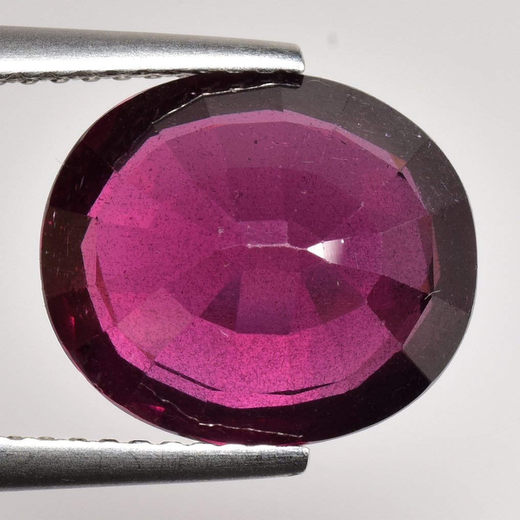 Nincs minimálár - 1 pcs  Piros, Lila Gránát  - 6.51 ct - Nemzetközi Színes Drágakő Szövetség (ICA GemLab) #3.2