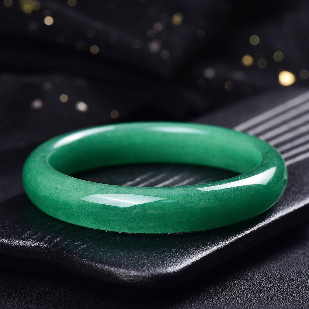 无储备 - ALGT认证 - 高度独特的天然石英岩玉手镯 清晰与色彩的引人注目的结合- 55.25 g #3.2