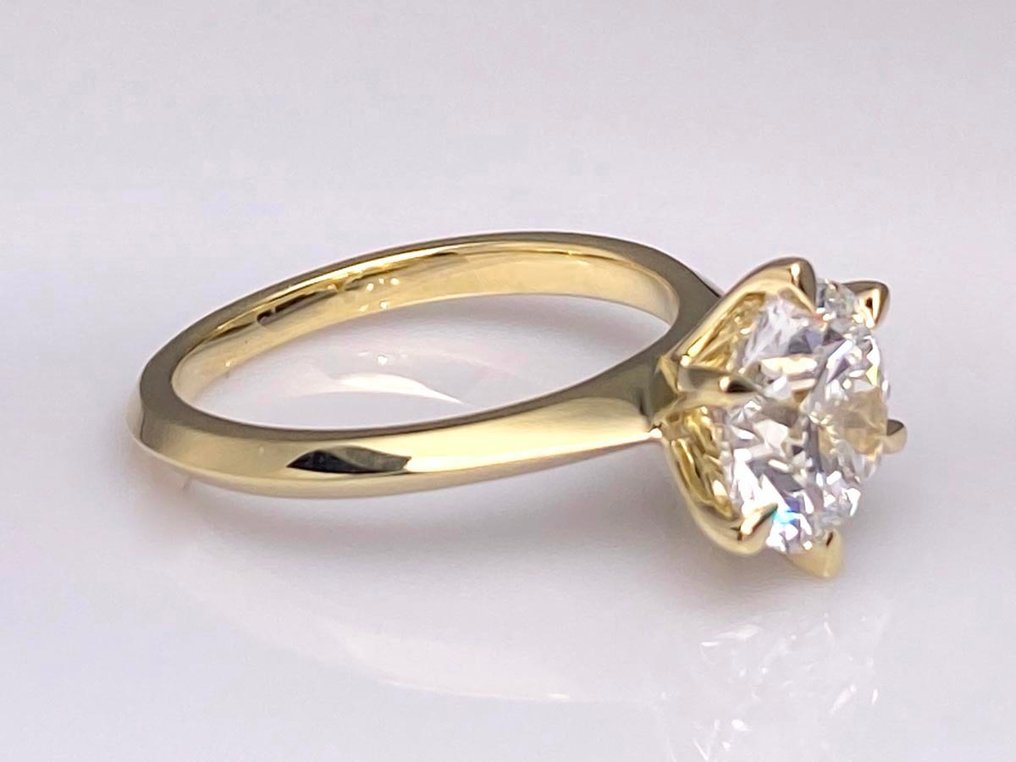 戒指 - 14 克拉 黃金 - 2.50ct. tw. 鉆石 (實驗室培育) #2.1