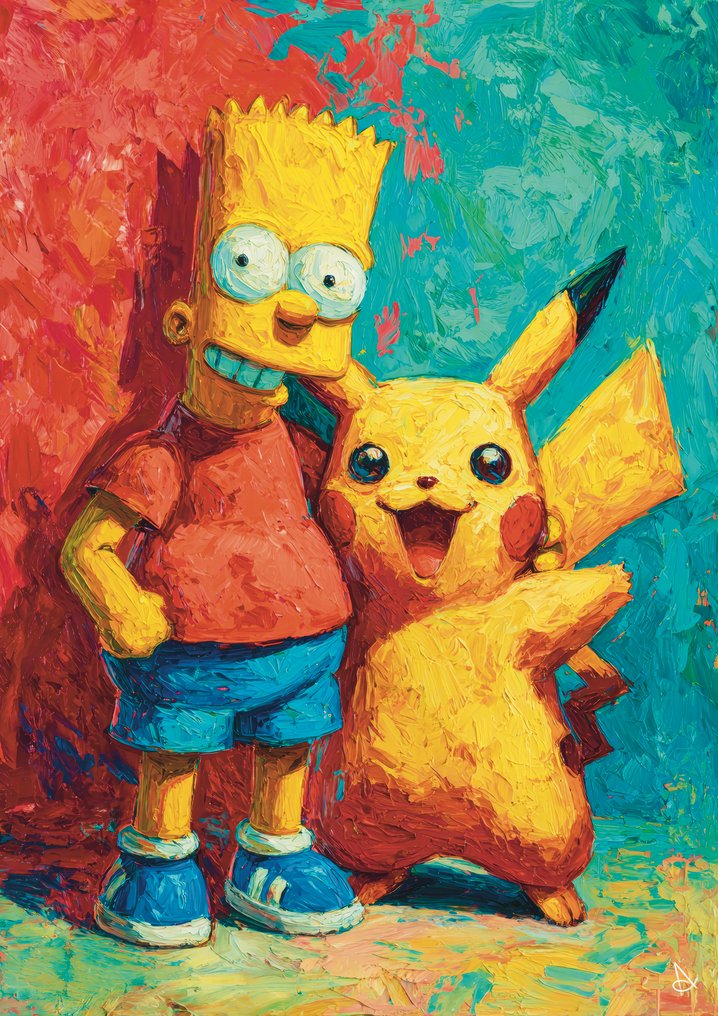 ANDSAL - Homer & Bart Simpson & Pikachu The Simpsons Special Limited Edition #2.1