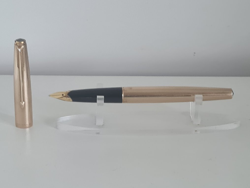 派克 - 65 or laminé, plume en or 18 cts - 钢笔 #1.0