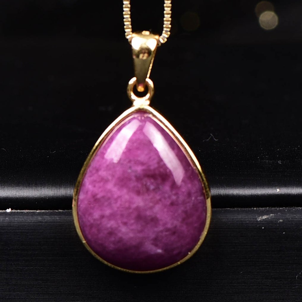 无保留 - ALGT 认证 - 独家天然红宝石吊坠 一种立即吸引目光的浓烈颜色- 5.43 g #1.0