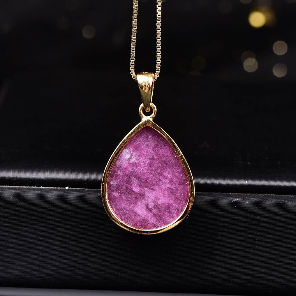 无保留 - ALGT 认证 - 独家天然红宝石吊坠 一种立即吸引目光的浓烈颜色- 5.43 g #4.3