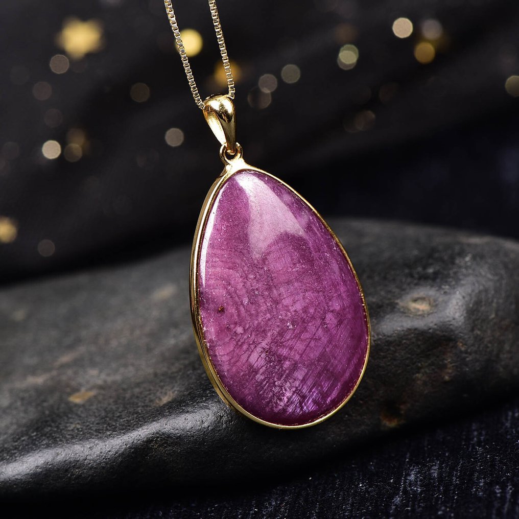 Χωρίς Επιφύλαξη - Πιστοποιημένο από ALGT - Μεγάλο και Αποκλειστικό φυσικό μονόπετρο με ρουμπί Ένα ζωηρό χρώμα, καθαρό από τη γη- 13.4 g #1.0