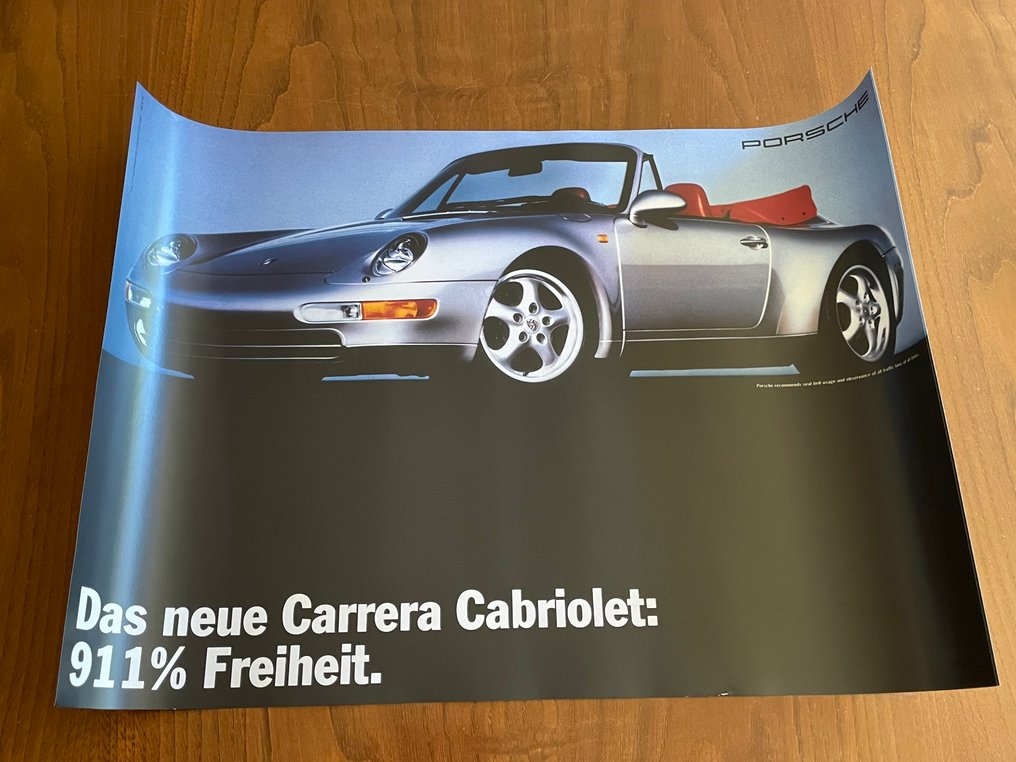 993敞篷车广告海报 - Porsche - NO ENVIO A CANARIAS #1.0