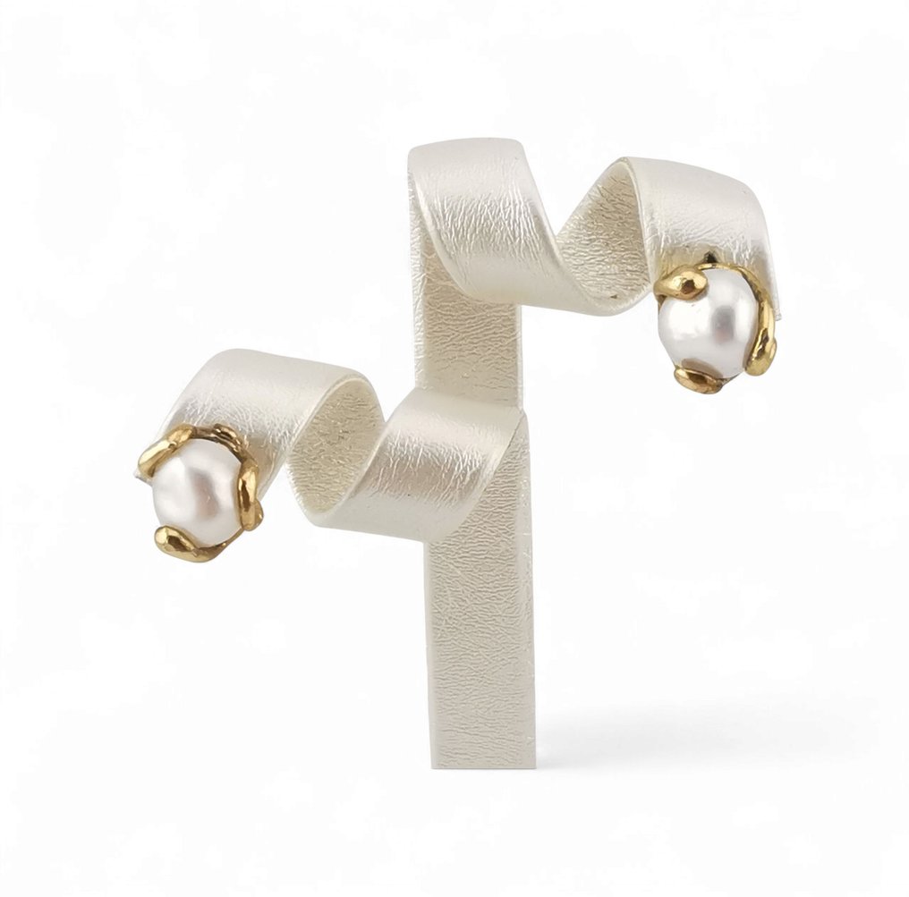 珍珠 - 银 - 耳环 - 意大利手工艺 #1.0