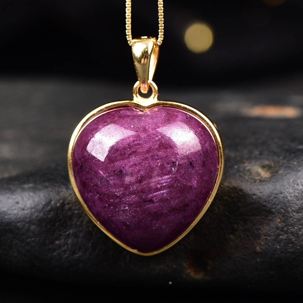 无保留 - ALGT认证 - 大型独特天然红宝石吊坠 一次具有独特生动色彩的发现- 9.26 g #1.0