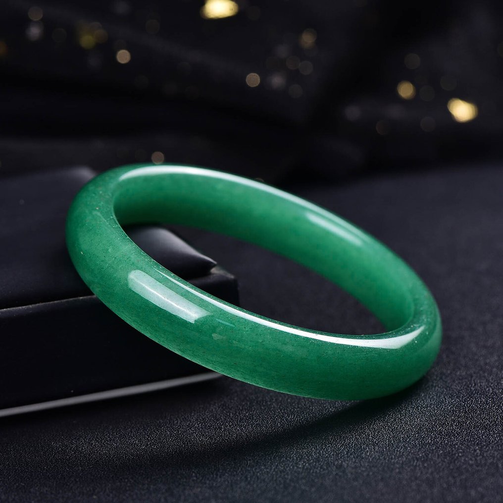 无储备 - ALGT认证 - 高度独特的天然石英岩玉手镯 清晰与色彩的引人注目的结合- 55.25 g #1.0