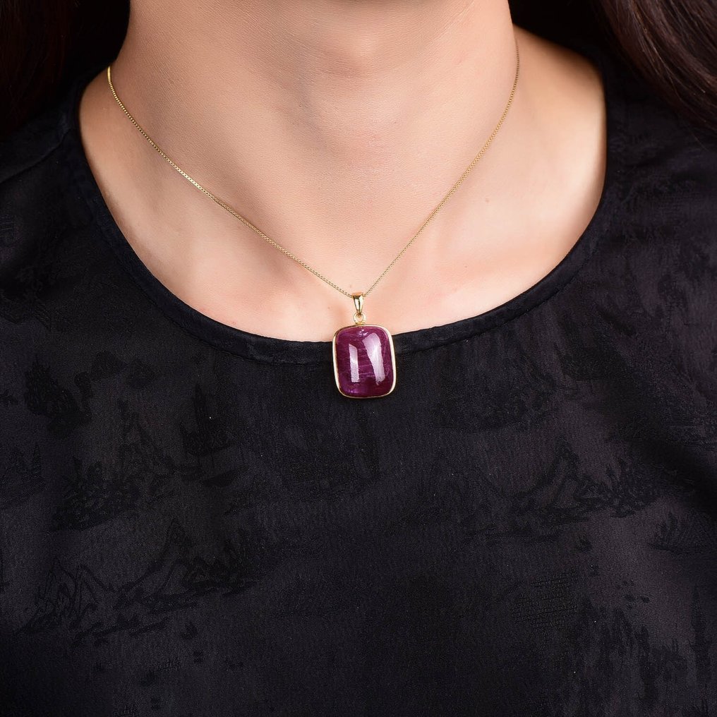 Χωρίς Επιφύλαξη - Πιστοποιημένο από ALGT - Μεγάλο και Αποκλειστικό φυσικό μονόπετρο με ρουμπί Ένα ζωηρό χρώμα, καθαρό από τη γη- 8.23 g #1.0