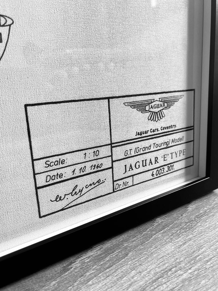 Jaguar E TYPE - Technical Drawing - Frame - Design #4.3