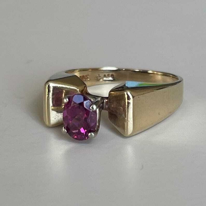 没有保留价 - 订婚戒指 银 -  1.50ct. tw. 电气石 - 复古戒指 #4.3