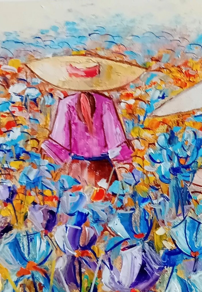 Angelo Favaro (1949) - Figure tra iris #4.3