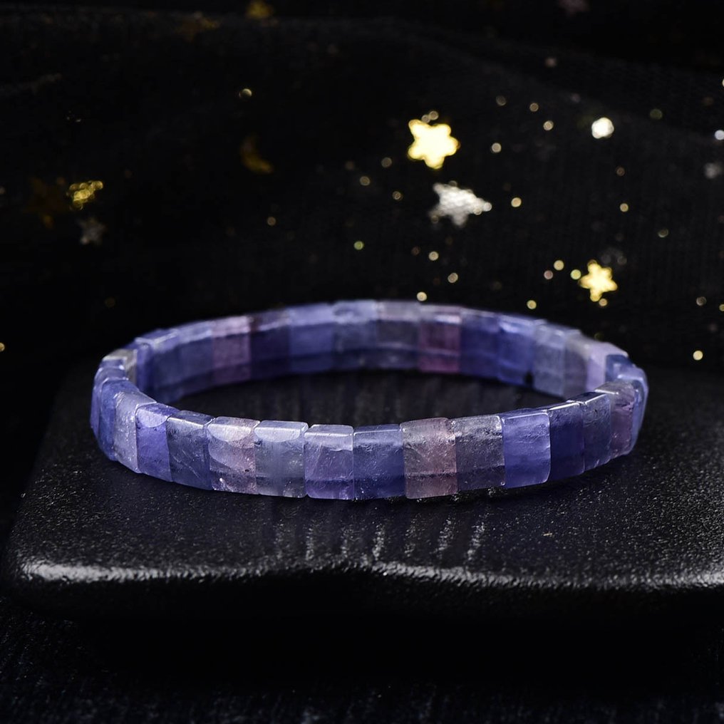 ALGT 认证 - 高度独家的天然坦桑石手链 亮丽的色彩,因其清晰而突显- 13.94 g #3.2