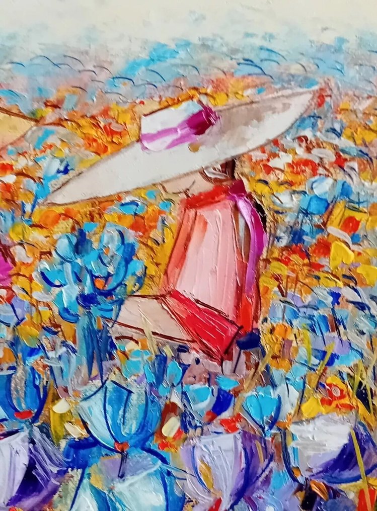 Angelo Favaro (1949) - Figure tra iris #3.2