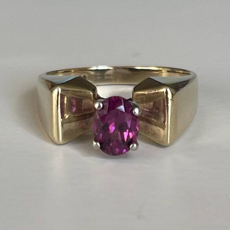 没有保留价 - 订婚戒指 银 -  1.50ct. tw. 电气石 - 复古戒指 #1.0