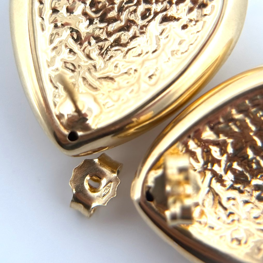 Handmade - Drop fülbevaló - Goccia - 2.9 g - 18 kt. Sárga arany #4.3