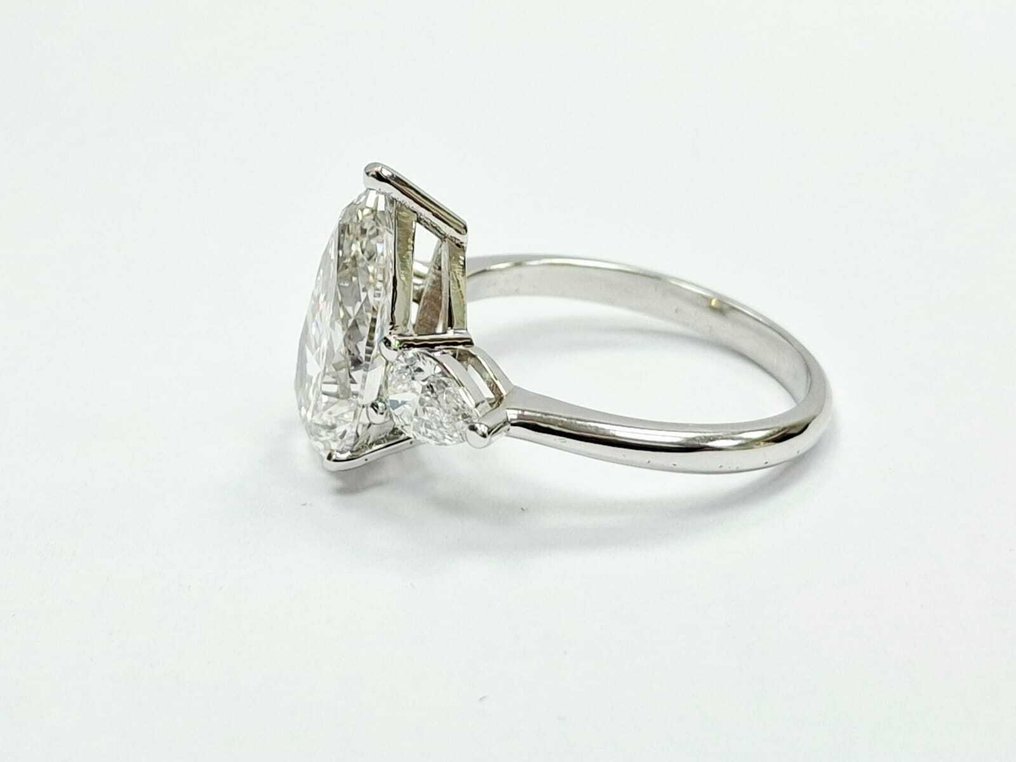 没有保留价 - 订婚戒指 - 14K包金 白金 - 4.80ct. tw. 钻石 (实验室培育) - 钻石 #2.1