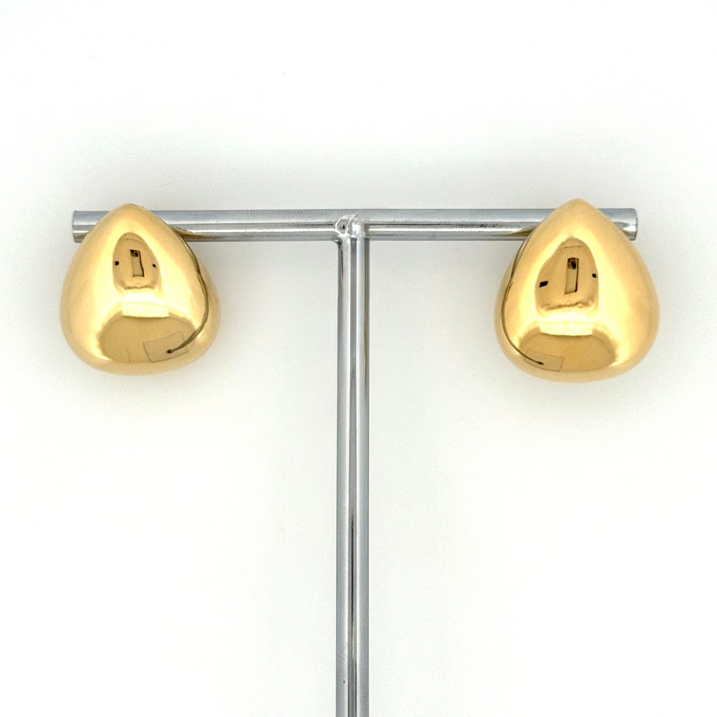 Handmade - Drop fülbevaló - Goccia - 2.9 g - 18 kt. Sárga arany #3.2