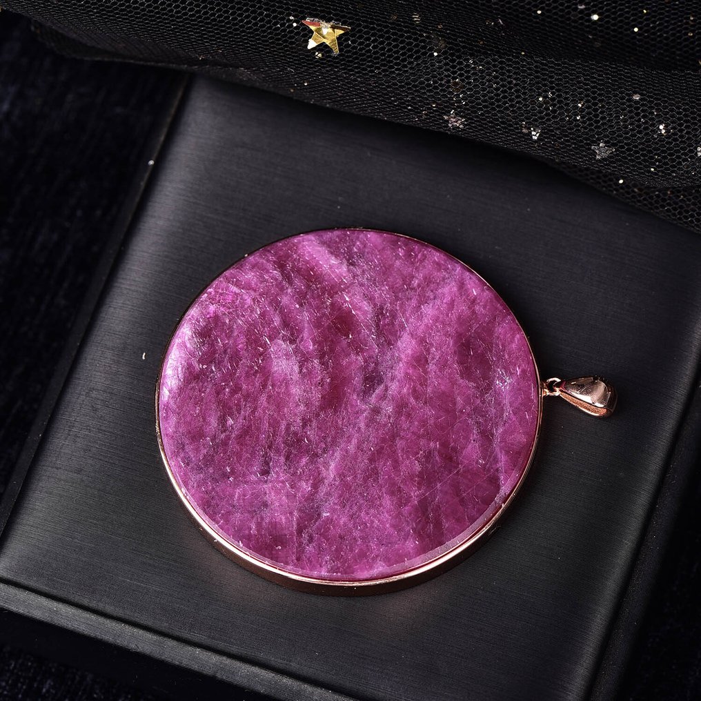 ALGT 认证 - 巨大而精巧的天然红宝石吊坠 - 以其鮮豔的色彩而聞名- 73.99 g #3.2