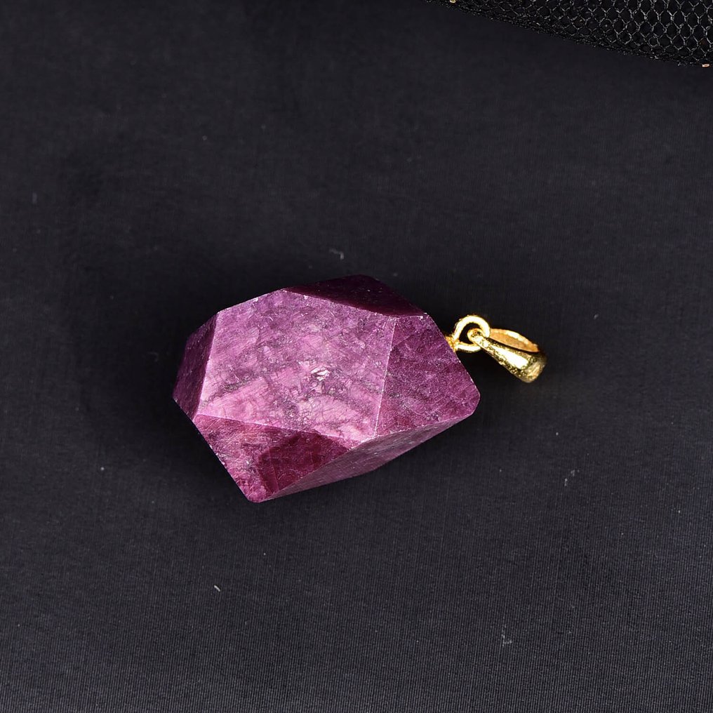 Χωρίς Επιφύλαξη - Πιστοποίηση ALGT - Πολύ Επιλεκτικό Μ Pendant με φυσικό ρουμπί Endless Ξεχωρίζει για τη ζωηρή του απόχρωση- 7.78 g #4.3