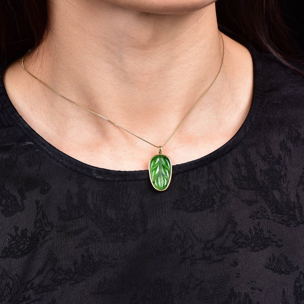 ALGT认证 - 高度独家的天然翡翠吊坠 以其清澈而著称的宝藏- 3.33 g #1.0