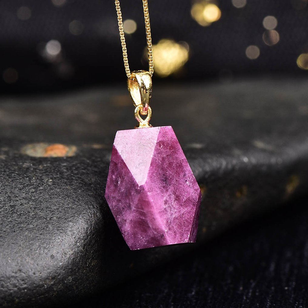 Sin reserva - Certificado ALGT - Colgante de rubí natural altamente exclusivo Un descubrimiento con un tono excepcionalmente vívido- 6.61 g #1.0