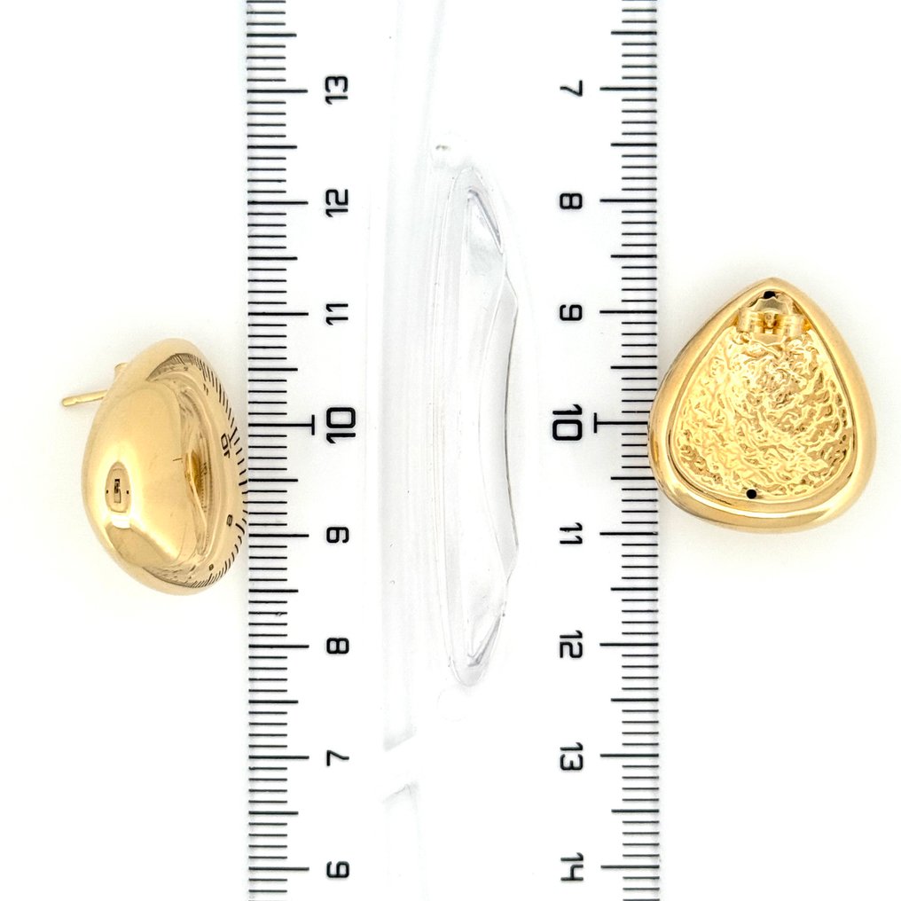 Handmade - Drop fülbevaló - Goccia - 2.9 g - 18 kt. Sárga arany #2.1