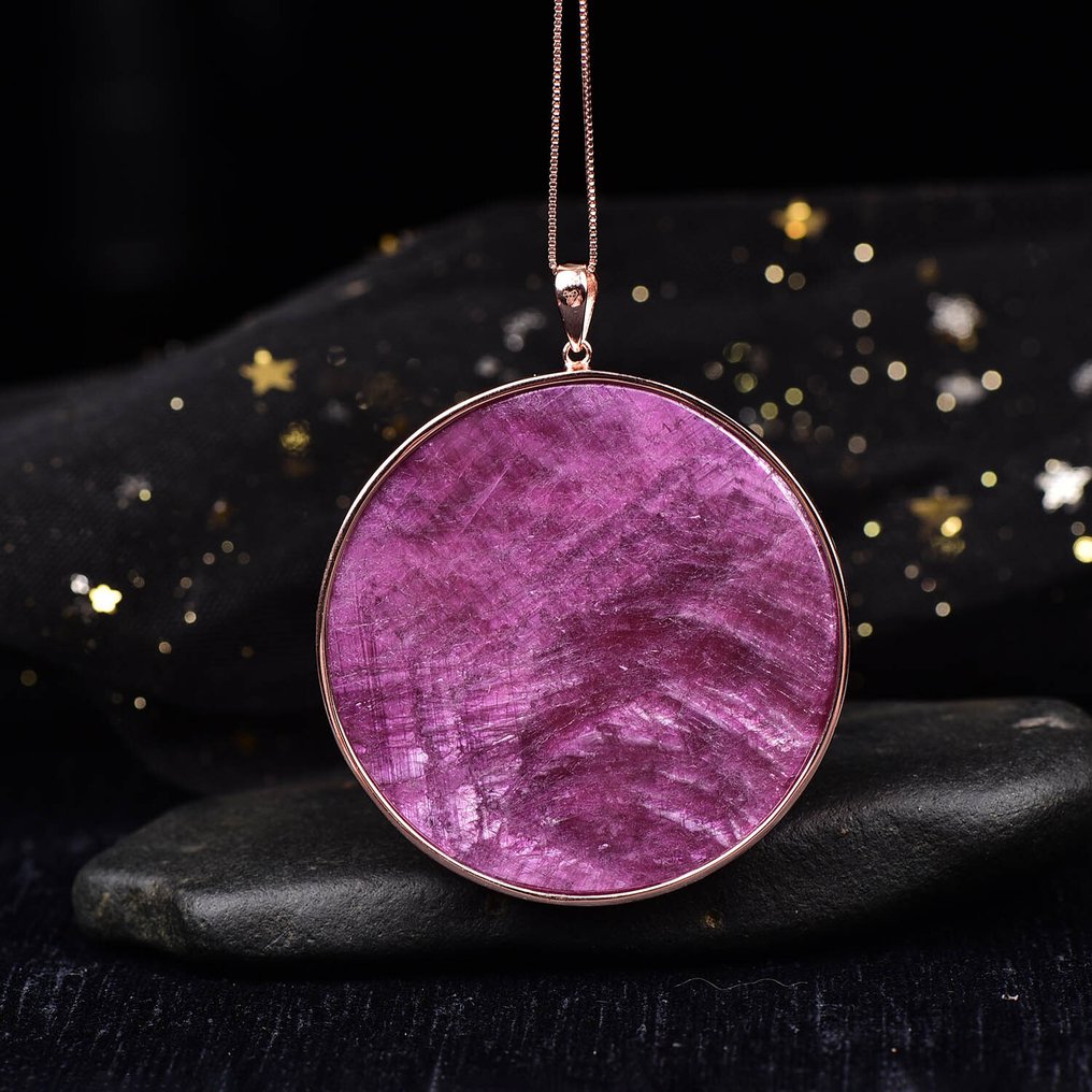 ALGT 认证 - 巨大而精巧的天然红宝石吊坠 - 以其鮮豔的色彩而聞名- 73.99 g #4.3