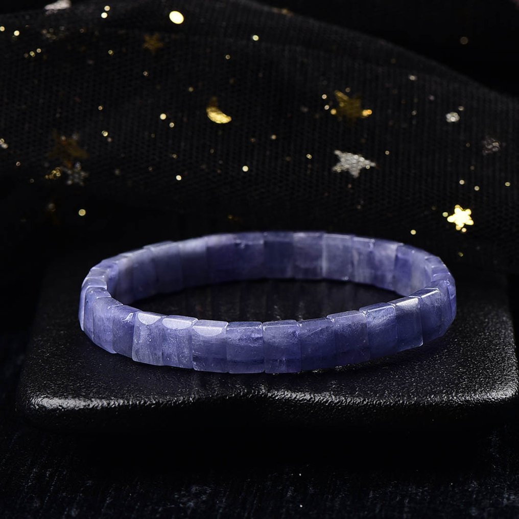 ALGT 认证 - 高度独家的天然坦桑石手链 清晰与色彩的完美交融- 13.63 g #1.0