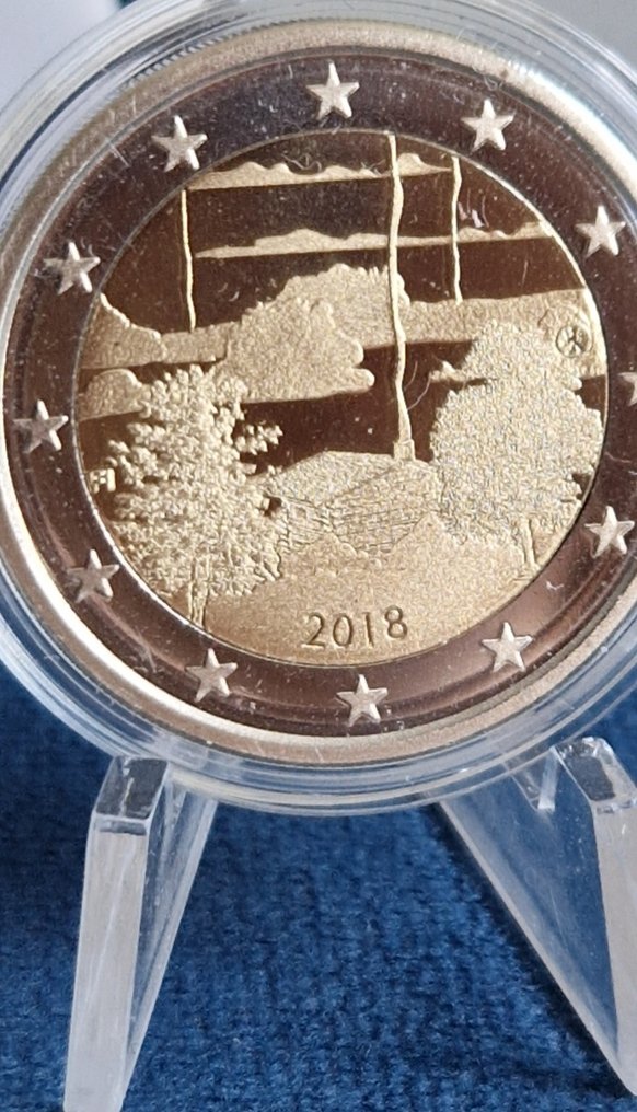 Φινλανδία. 2 Euro 2018 "Finnish Sauna Culture" Proof #1.0