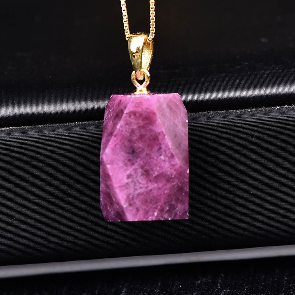 Sin reserva - Certificado ALGT - Colgante de rubí natural altamente exclusivo Un descubrimiento con un tono excepcionalmente vívido- 6.61 g #4.3