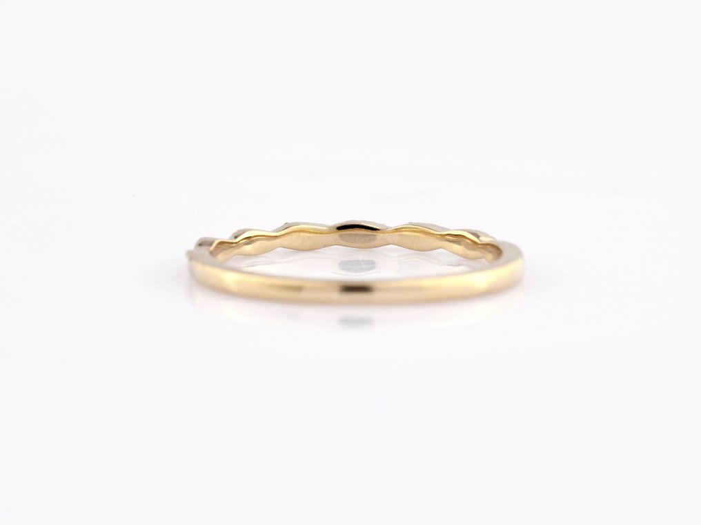 没有保留价 - 戒指 - 14K包金 黄金 -  0.05ct. tw. 钻石 (天然)  #1.0