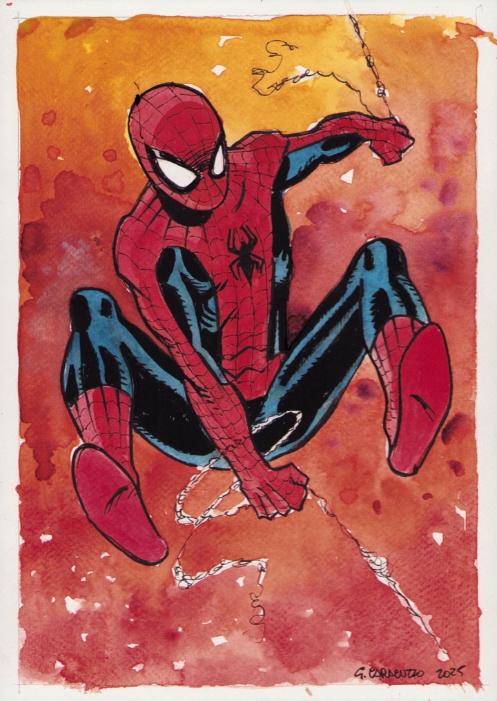 Caracuzzo Giancarlo - Original colour drawing - Spiderman - 2025 #1.0