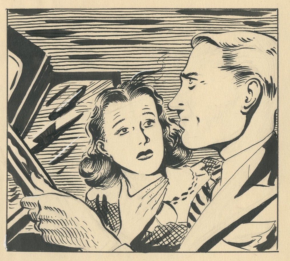 Rikki Visser - originele tekening - Rikki Visser - 1 原始图纸(1940年代) #1.0