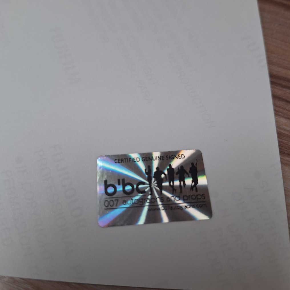 James Bond 007: Skyfall - Daniel Craig as 007 - with his Aston Martin DB10 - rare shot - signed photo with bbc holographic COA #4.3