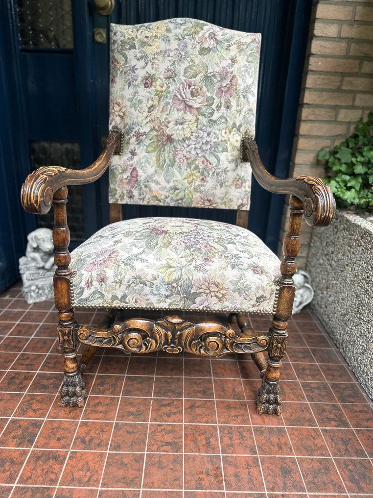 扶手椅子 - 木 - 华丽而稀有 XL #4.3